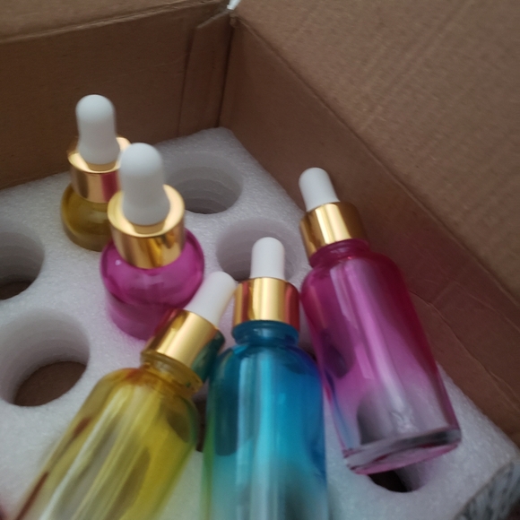 (5) 30ml ombre glass eye dropper bottles - Picture 4 of 5